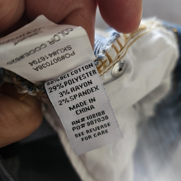 RSQ High-rise Straight Leg Raw Hem Denim Blue Jeans Sze 30x30 Fringed Distressed - Picture 6 of 10